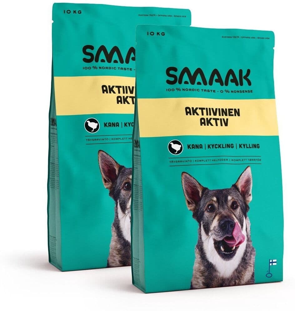 Smaak Dog Adult Active 2 X 10 Kg