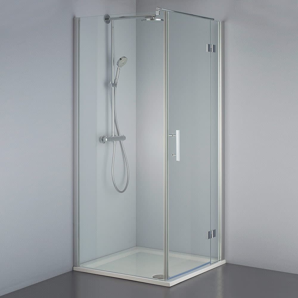 Steinkamp Lifestyle hinged door with side panel 80 x 100 cm stop right incl. easypearl EHSTTS030R