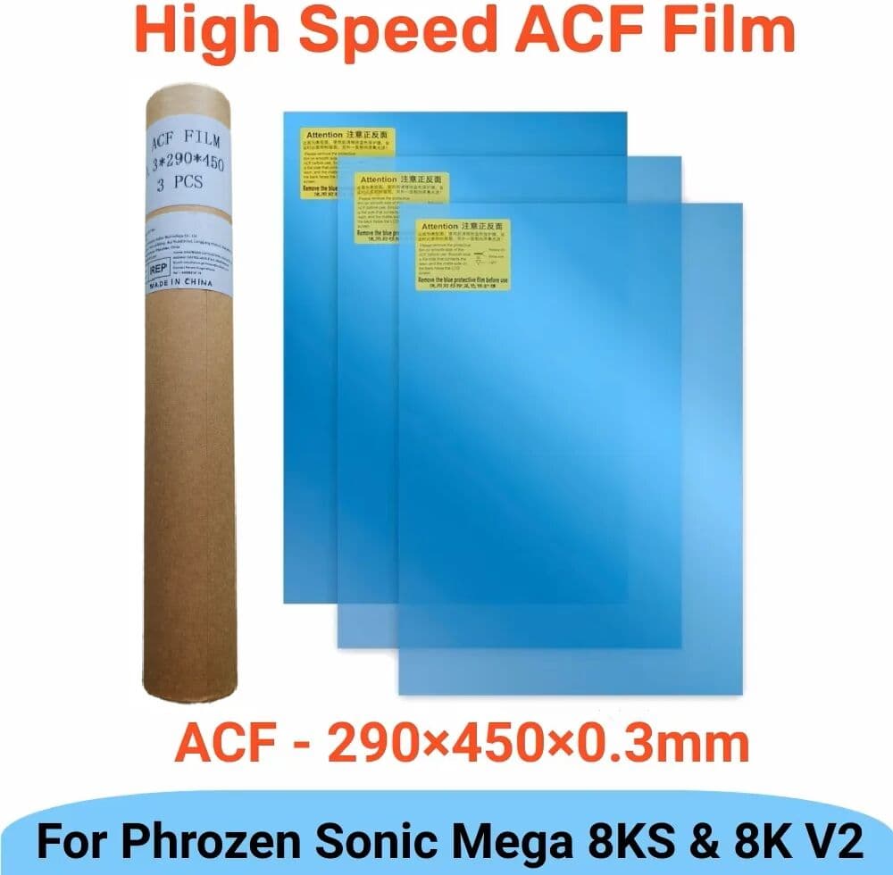 VOLFAN 3Pcs ACF Film 290x450x0.3mm For Phrozen Sonic Mega 8KS 8K V2 HALOT Mega Saturn 3 Ultra Release Films Resin 3D Printer Parts