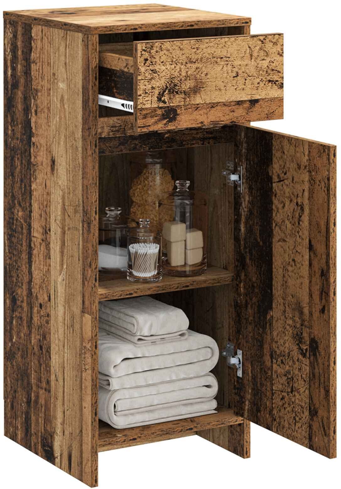 vidaXL Armoire de salle de bain Bois ancien 35 x 36,5 x 85 cm