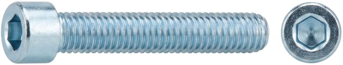 ISO 4762 Zylinderschrauben 8.8 M 12 x 80 galvanisch verzinkt mit Gewinde bis Kopf gal Zn S ; Industrial Quality Supplies (047623290120080)