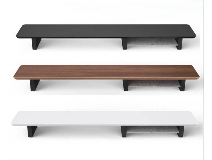 Support de moniteur en bois de noyer pour augmenter la hauteur, support pour ordinateurs portables, dissipation thermique, étagère d'écran, organisation de bureau, gain de place