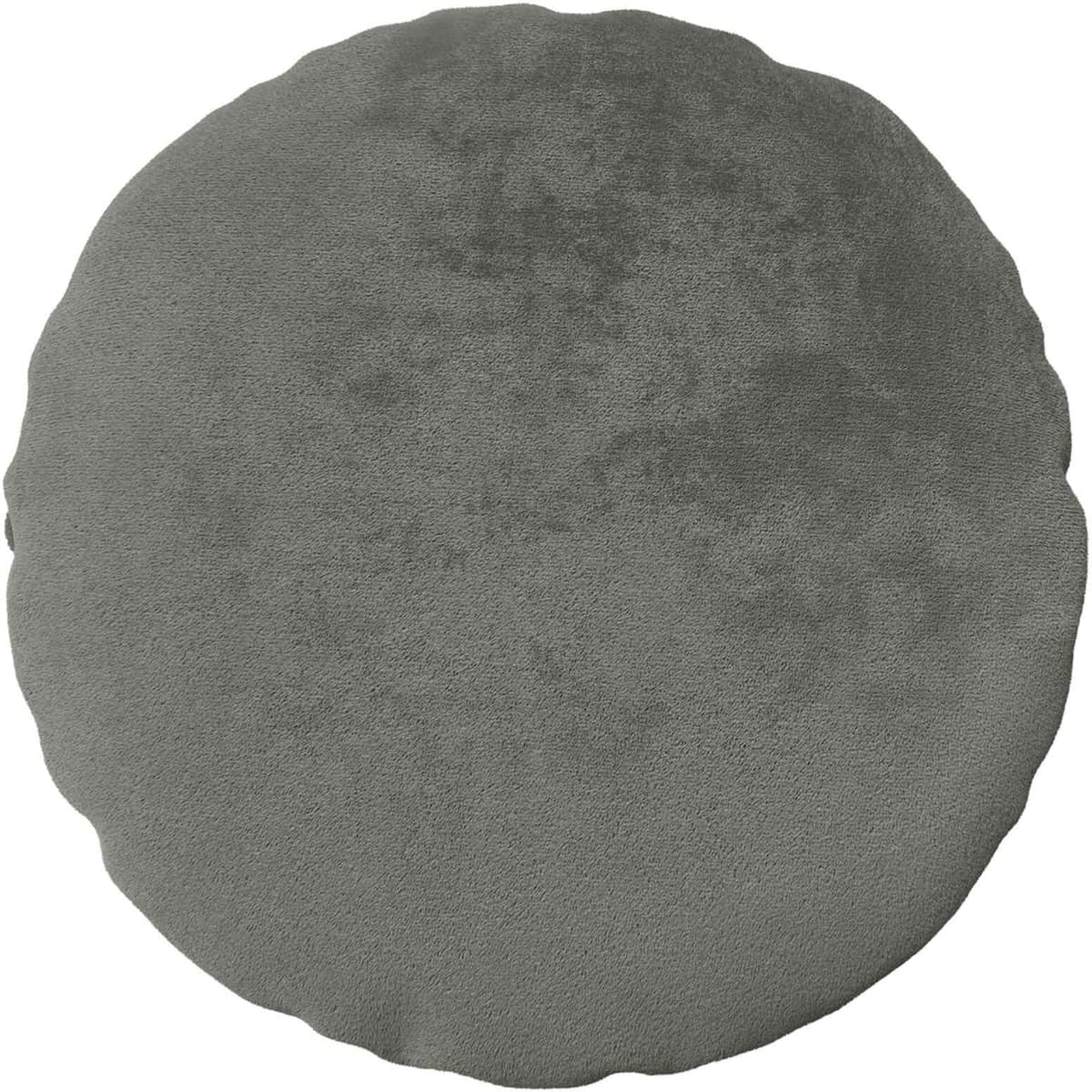 vidaXL Housse de coussin 6 pc HEERLEN Gris foncé Diam. 60 cm Flanelle