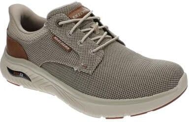 Skechers USA Slip-Ins: Arch Fit-Crosser-Ruger (Men's) Casual Shoes in Taupe, Size 9 W, Memory Foam/Synthetic/Textile