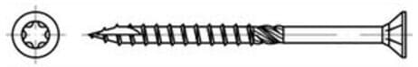 ART 89091 Holzbauschrauben CE Stahl 8 x 260/80 -T40 gal Zn gal Zn FS ; Industrial Quality Supplies (890910180080260)