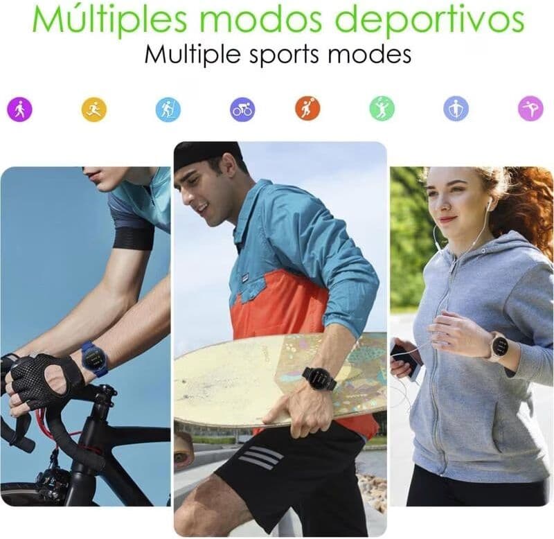 Smartwatch Dam Zw45 Color Oro Con Monitor De Salud 1,1x4,9x4,7 Unisex