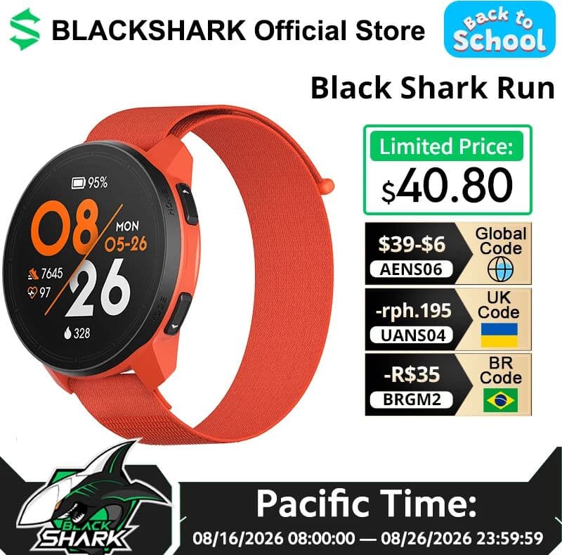 BLACKSHARK Black Shark Run Smartwatch 1.43