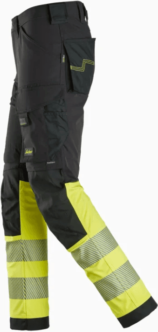 Snickers Workwear Snickers 6335 Klasse 1 Varsel Arbeidsbukse HV Gul C68