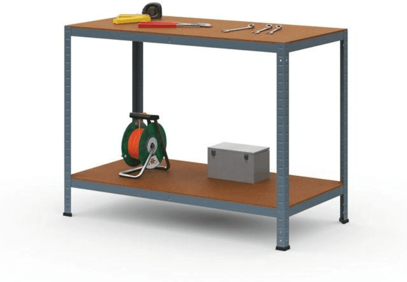 B2B Partner Stół regałowy, półki MDF, 900 x 1200 x 600 mm, 300 kg