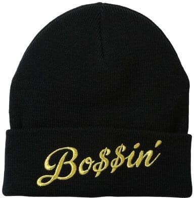 NEFF WOMEN BEANIE BOSSIN BLACK