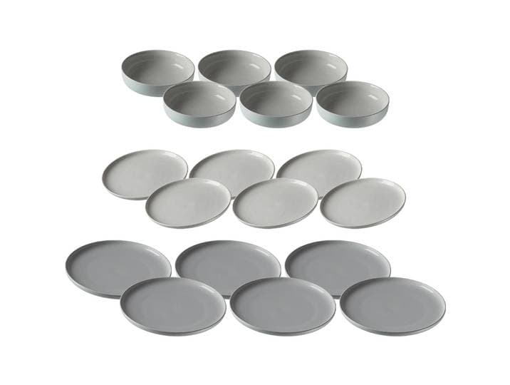 Geschirr-Set RITZENHOFF & BREKER Teller und Schalenset Jasper 18er Set , grün (mint), 18, Keramik, Geschirr-Sets, Geschirr-Set, Spülmaschinengeeignet