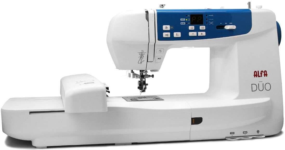 Alfa Máquina de coser Duo A3100 con 120 puntadas. Blanco