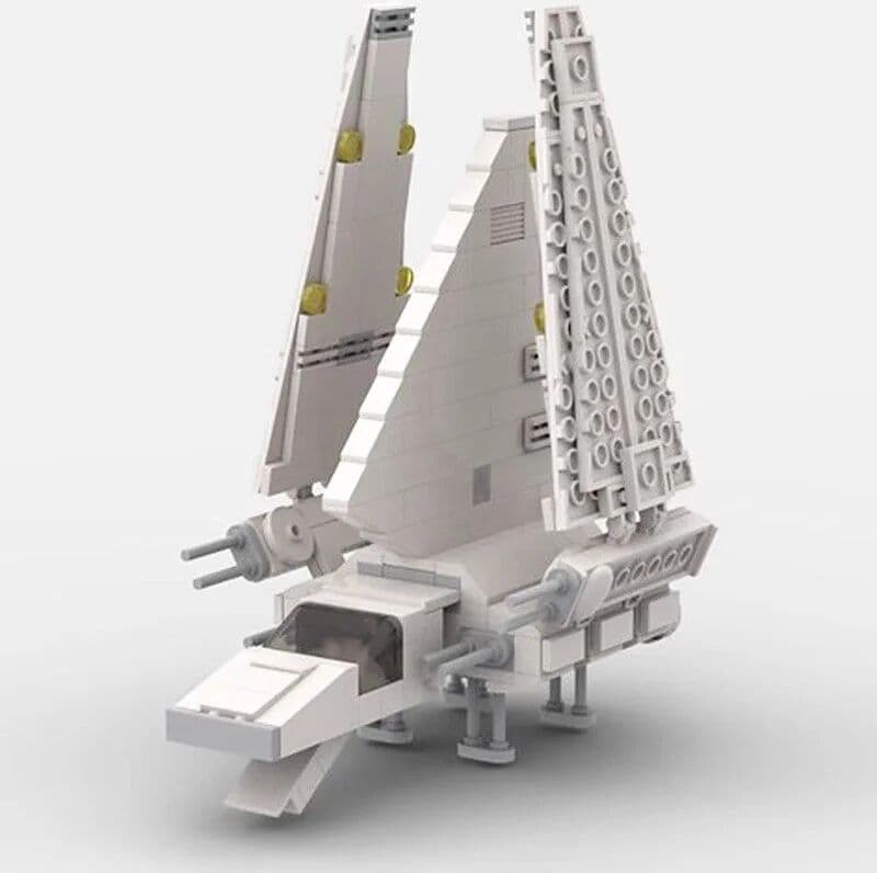 NONE MOC Sci-Fi Interstellar Shuttle Blocks Chinese Brand DIY Model Educational Bricks Collection & Display Holiday Gifts