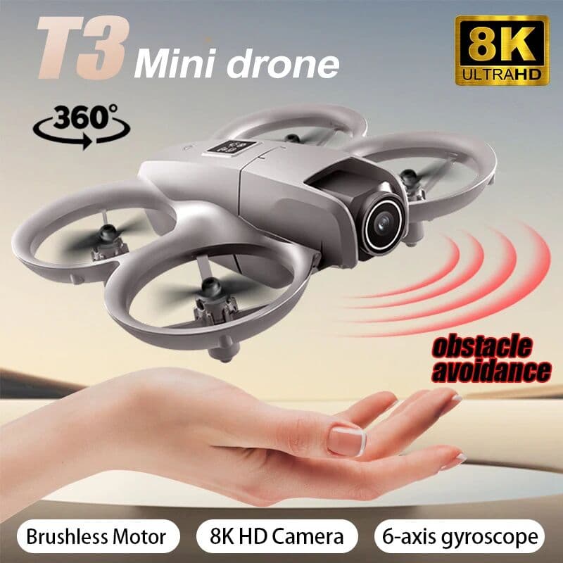 NONE 2026 Mini Drone Aerial Photography High-Definition Remote Control Aircraft Dual-Camera Lighting Mini Fixed-Height Rc Model
