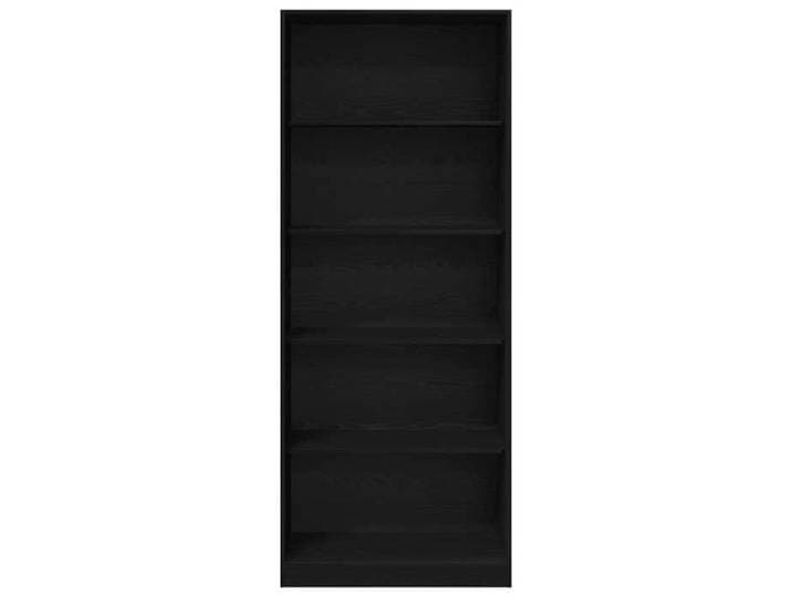 Armoire Chambre {1 pièce} résiste à l'humidité et design rectangulaire Chêne noir 80 x 50 x 200 cm Bois d'ingénierie qvx12l22