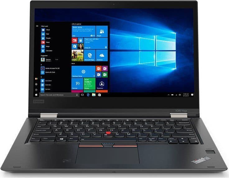 Lenovo ThinkPad Yoga X380   i5-8350U   13.3"   8 GB   256 GB SSD   FP   Touch   Bakgrundsbelyst tangentbord   4G   Win 11 Home   BE