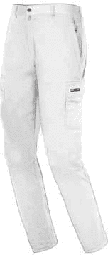 Calças Multi-bolsos em Algodão Branco Industrial Starter XXL