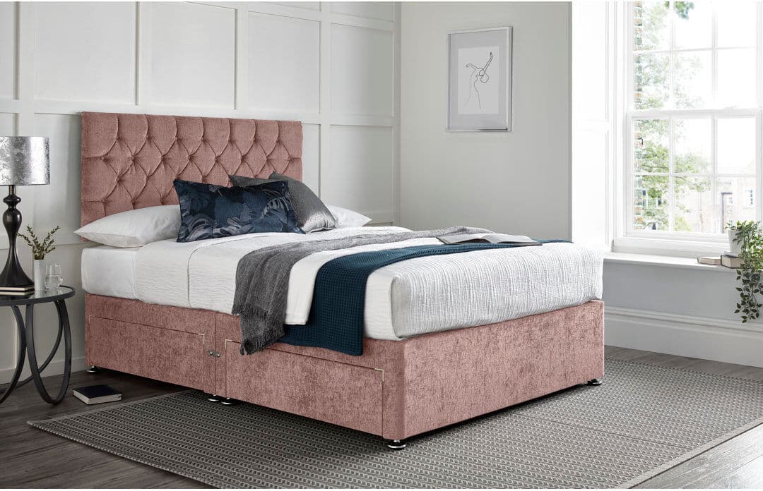 Wayfair Sleep Colner Divan Bed with 24" Headboard on Struts Mink Single (3')