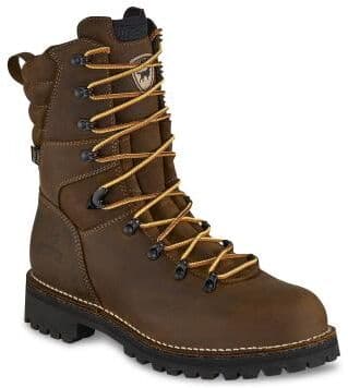 "Irish Setter By Red Wing Shorewood 9"" ST WP (Men's) Work in Brown, Size 8 E2, Leather"