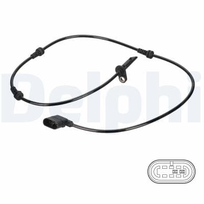 DELPHI Sensor, Raddrehzahl SS20830 für Mercedes