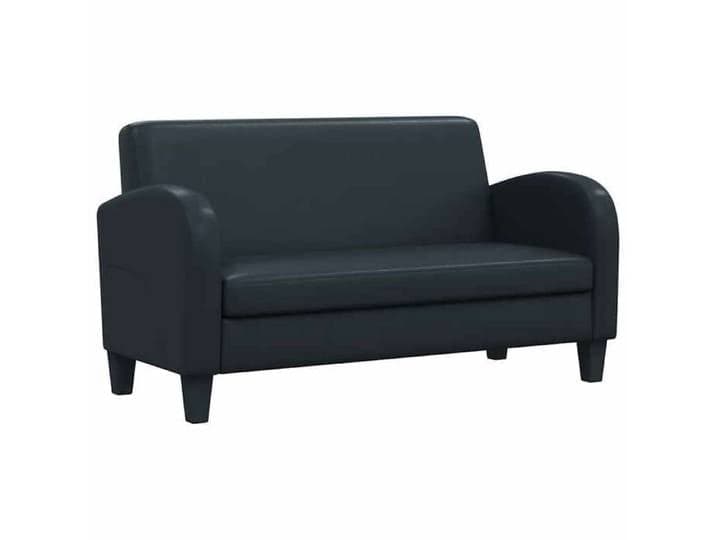 VIDAXL - Canapé à 2 places - Sofa fixe - pour salon - 2 personnes - Cuir synthétique Noir EU_95867