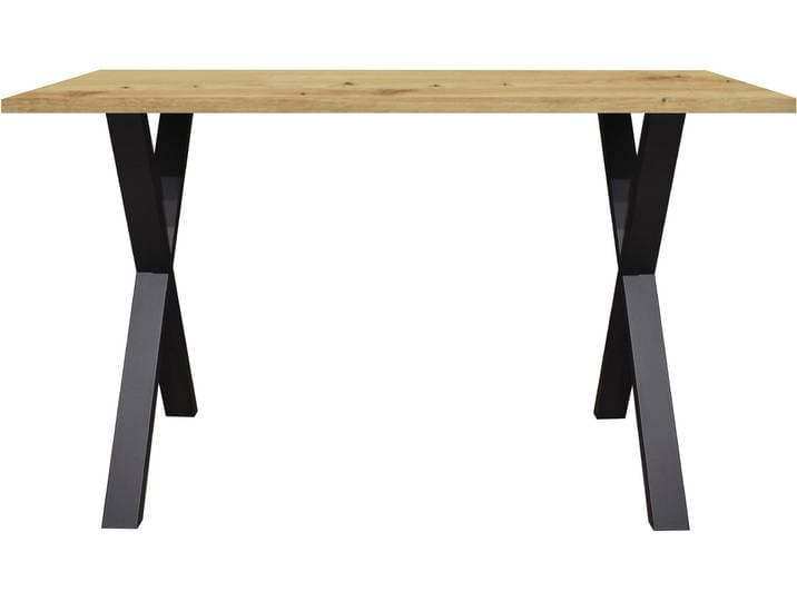 Tresentisch MÄUSBACHER Bartresentisch Metall , braun (schwarz feinstruktur, asteiche, schwarz feinstruktur, asteiche (artisan)), B:180cm H:109cm T:90cm, Tische, Tresentisch, Bartresentisch Metallgestell, Höhe 109 cm