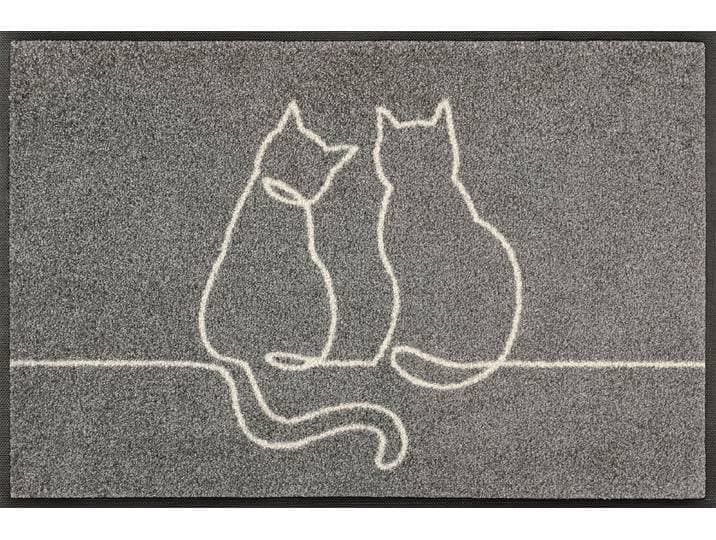 Fußmatte Lovetails , bunt, B:50cm L:75cm, Polyamid, WASH+DRY BY KLEEN-TEX, Teppiche, Fußmatte
