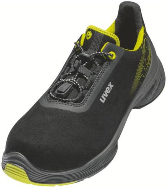 uvex Chaussures basses 1 G2 S2 noir jaune largeur 10 taille 47 (6844747)