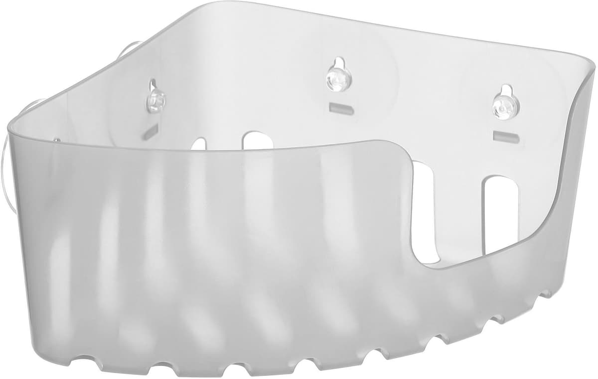 Tecnomat PORTAOGGETTI ANGOLARE 20x20x11 cm GLACE' FISSAGGIO A VENTOSA