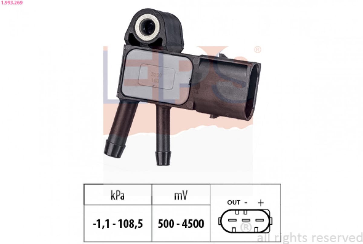 Sensor de presión de aire, adaptación a la altura EPS 1.993.269