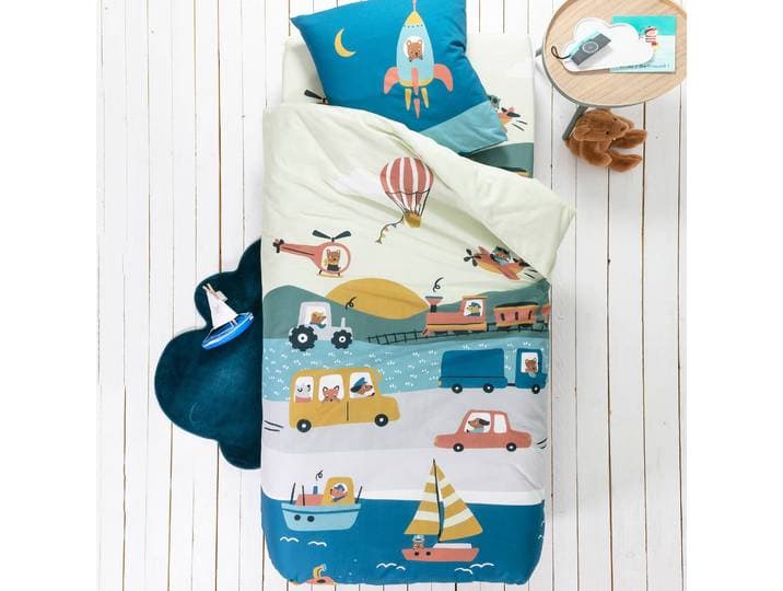 Linge de lit enfant Trafic imprimé voitures - coton - Blancheporte