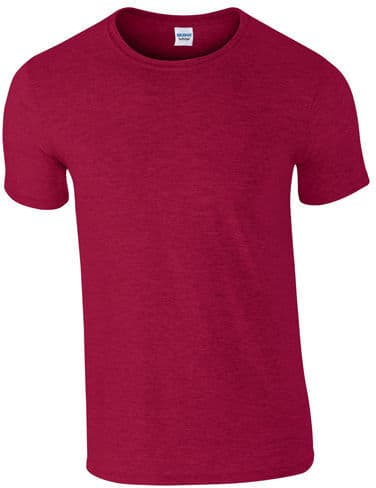 Gildan G64000, T-Shirts Softstyle® T- Shirt - Antik Kirsebærrød (Lyng) - 2xl