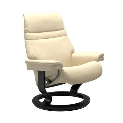 Relaxsessel STRESSLESS "Sunrise", beige (vanilla paloma), B:79cm H:103cm T:73cm, Leder BATICK: BATICK ist ein leicht korrigiertes, durchgefärbtes und genarbtes Möbelleder, bei dem die meisten Unebenheiten und Spuren in der Regel entfernt...