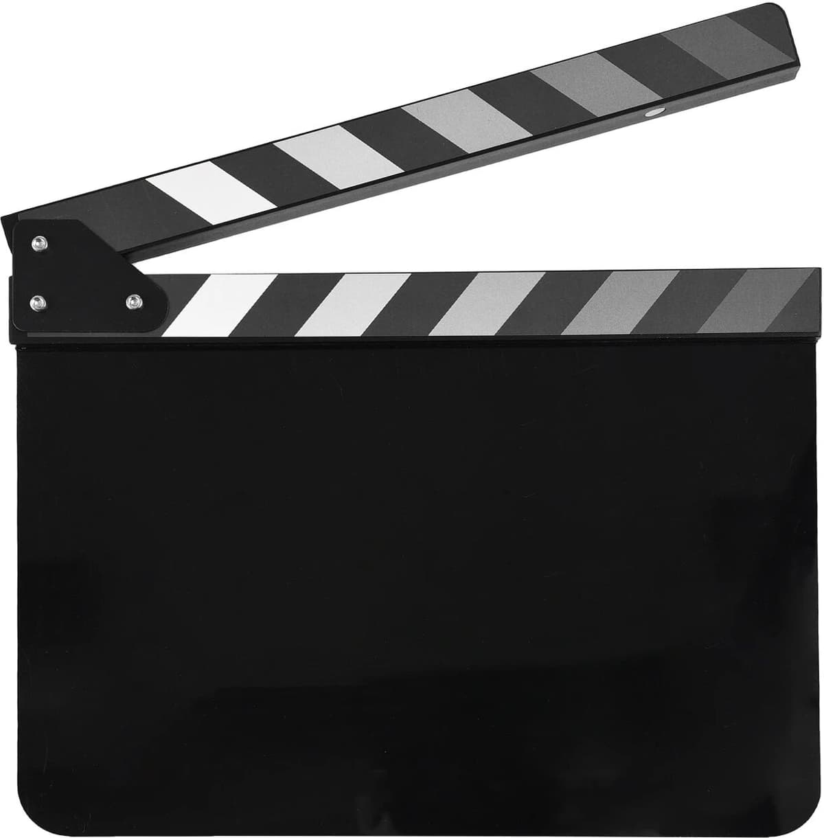 NONE Portable Acrylic Clapperboard Film Clapboard Movie Director's Slate Cut Action Scene Clapper Board Film Slate Dry Erase Reusable