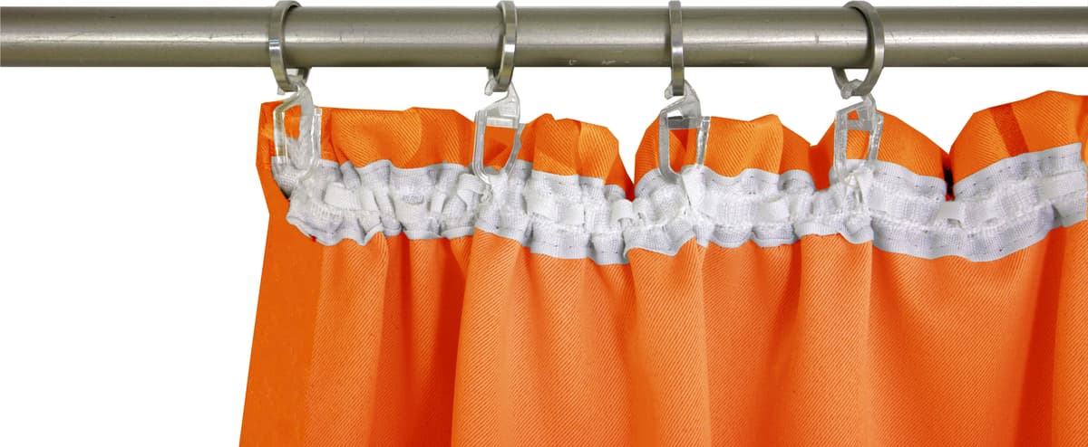 Vorhang WIRTH "Dim out, 1 Stück, nach Mass, verdunkelnd", orange, B:142cm H:145cm, Polyester, Gardinen, Vorhang, nach Mass orange 145cm, Kräuselband, 142cm