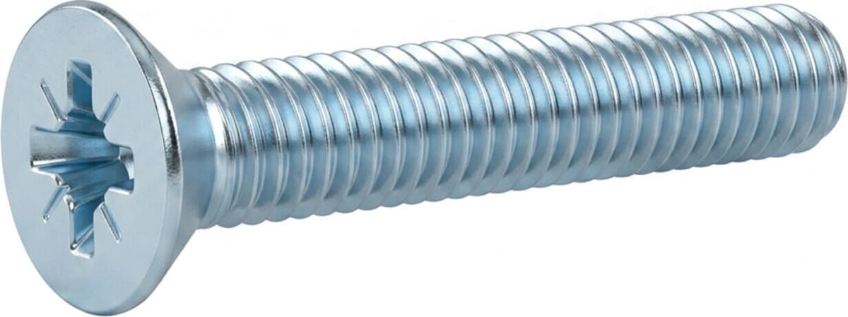 DIN 965 Form CZ Senkkopfschraube M4x12 Stahl 4.8 galvanisch verzinkt PZ ; Industrial Quality Supplies (009653010040012)