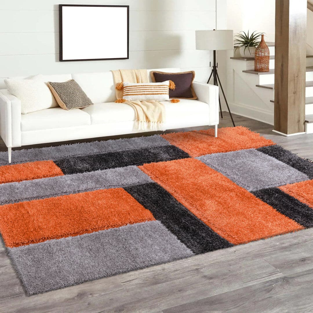 Ivy Bronx Delajah Geometric Kilim Indoor / Outdoor Orange Runner 80 x 150 cm