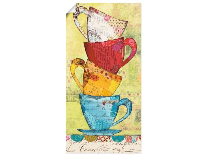 Wandbild ARTLAND Komm zum Kaffee , gelb (farbe bild(er): gelb), B:20cm H:40cm, Bilder, Wandbild, als Leinwandbild, Poster in verschied. Grössen
