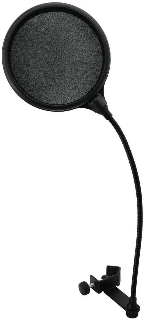 OMNITRONIC DSH-135 Microphone-Popfilter noir - Bonnettes de mousse et filtre anti-pop micro