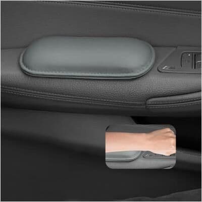 Perfect Picks Market Ergonomic Car Armrest Pads Memory Foam Cushion For Door Comfort Support gray