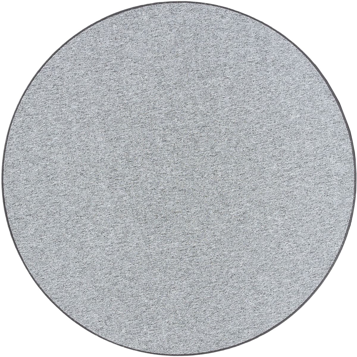 Teppich GOODPRODUCT "Fortis, Schlinge, Made in Netherlands", grau (silbergrau), H:5mm Ø:100cm, Kunstfaser, Teppiche, Teppich, Uni Farben, gekettelt, auch als Läufer, strapazierfähig, Wohnzimmer silbergrau Ø 100cm 1 Stk., 5mm, Ø 100cm