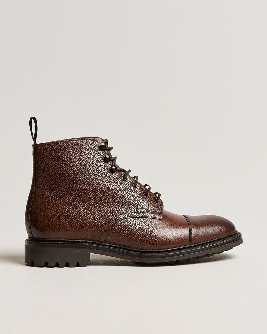Loake 1880 Sedbergh Derby Boot Brown Grain Calf men EU45 Brun