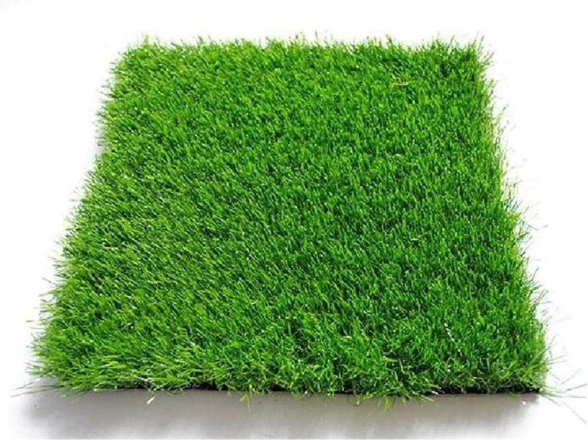 Kunstmatige turf in elkaar grijpende tegels voor de tuin, synthetische gazonmat, 30 x 30 cm