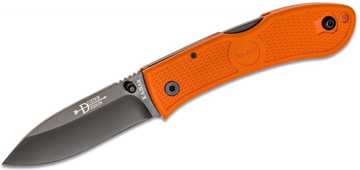 Ka-Bar Dozier Folding Hunter - Blaze Orange