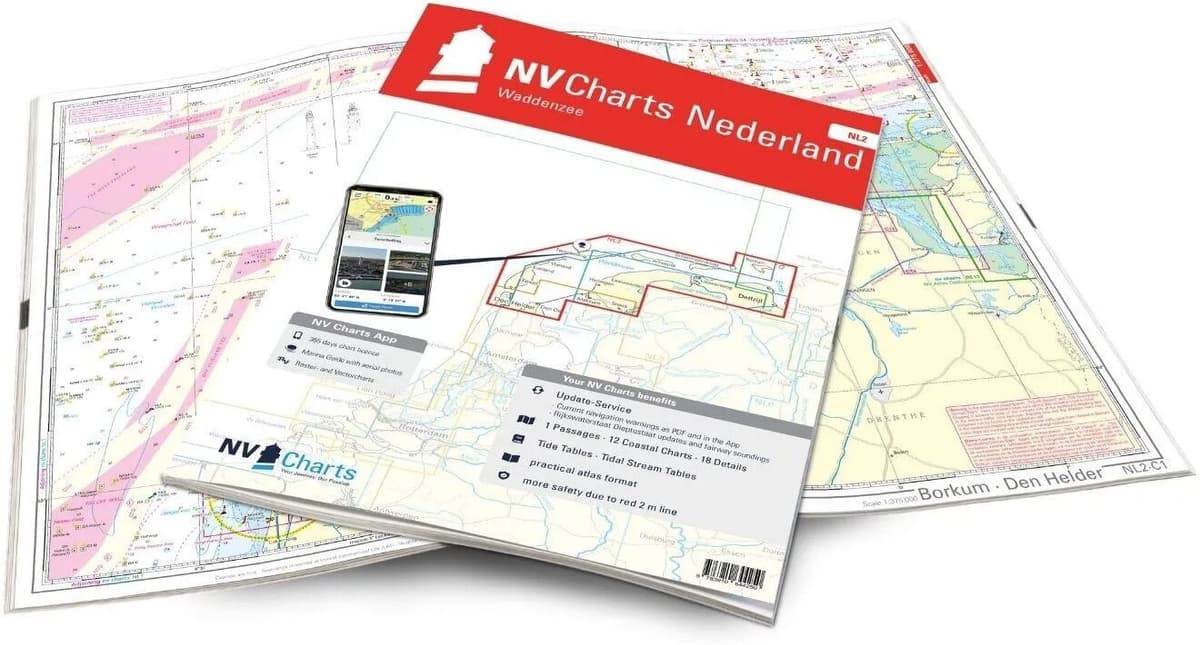 NV Charts Nl2 Nederland – Waterkaart Waddenzee