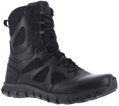 "Reebok Work Sublite Cushion Tactical 8"" WP - Mens 11.5 Black Boot Medium"