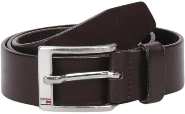 Tommy Hilfiger Herren Gürtel, Braun, Gr. 85, Leder - Second Hand