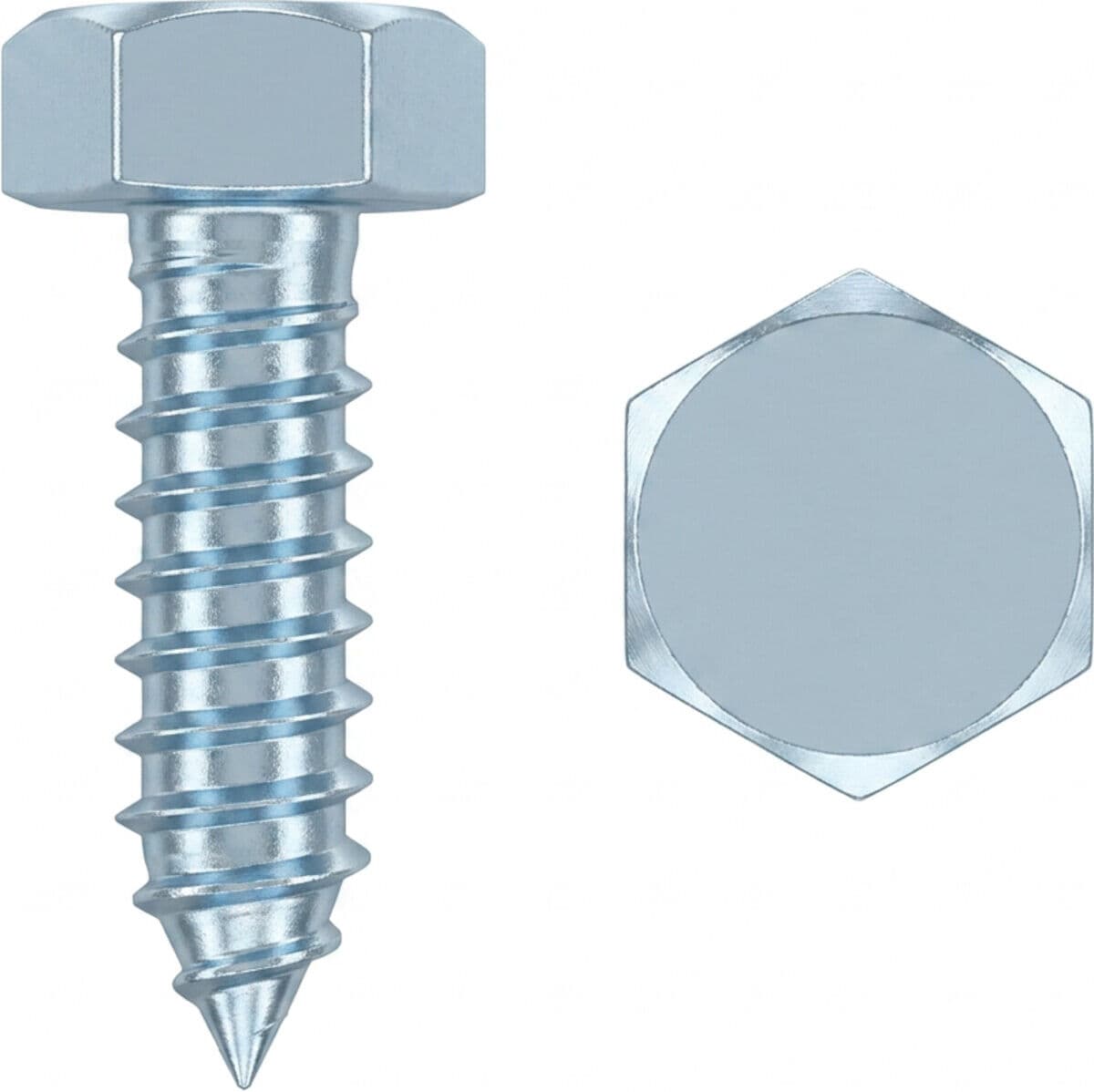 ISO 1479 Form C Sechskant-Blechschraube VG 8x32 Stahl galvanisch verzinkt m. Spitze ; Industrial Quality Supplies (914790130080032)