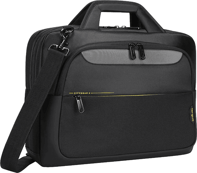 Maletín para portátil - Targus Citygear, 14", Poliéster, Poliuretano, Negro