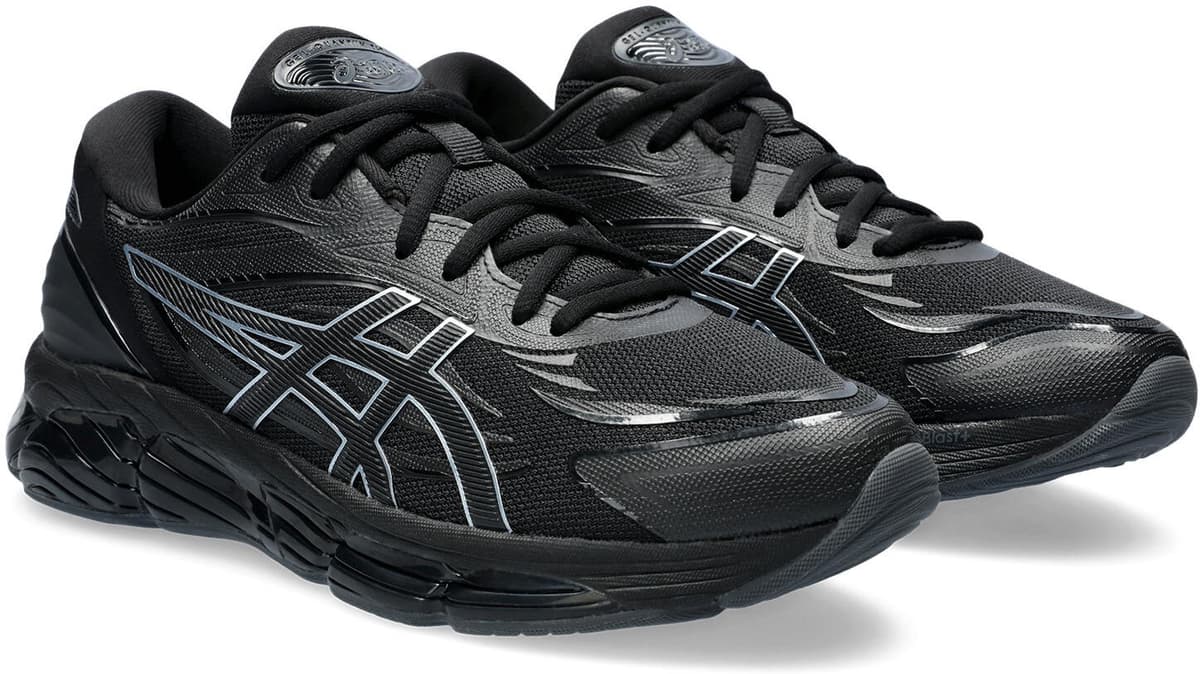 Sneaker ASICS SPORTSTYLE "GEL-QUANTUM 360 VIII", Damen, Gr. 37, schwarz (schwarz, schwarz), Synthetik, mehrfarbig, Schuhe Sneaker, mit GEL-Technologie, leicht profiliertes Laufsohlenprofil schwarz, schwarz 37